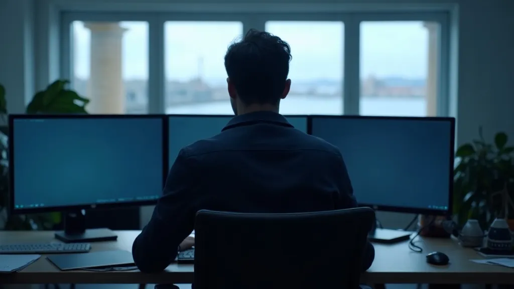 A managed IT support desk in a calm Isle of Man office